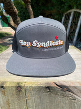 Load image into Gallery viewer, Hop Syndicate Flat Bill Snapback - Grey/Black