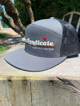 Load image into Gallery viewer, Hop Syndicate Flat Bill Snapback - Grey/Black