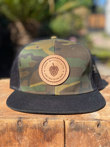 Hop Syndicate Flat Bill Snapback - Camo/Black