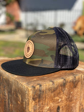 Load image into Gallery viewer, Hop Syndicate Flat Bill Snapback - Camo/Black